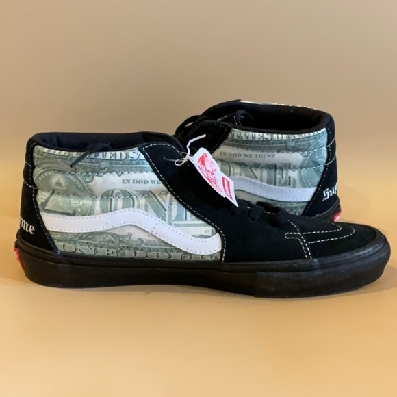 Vans x Supreme Skate Grosso Mid 'Dollar' Sneakers - Picture 3 of 10